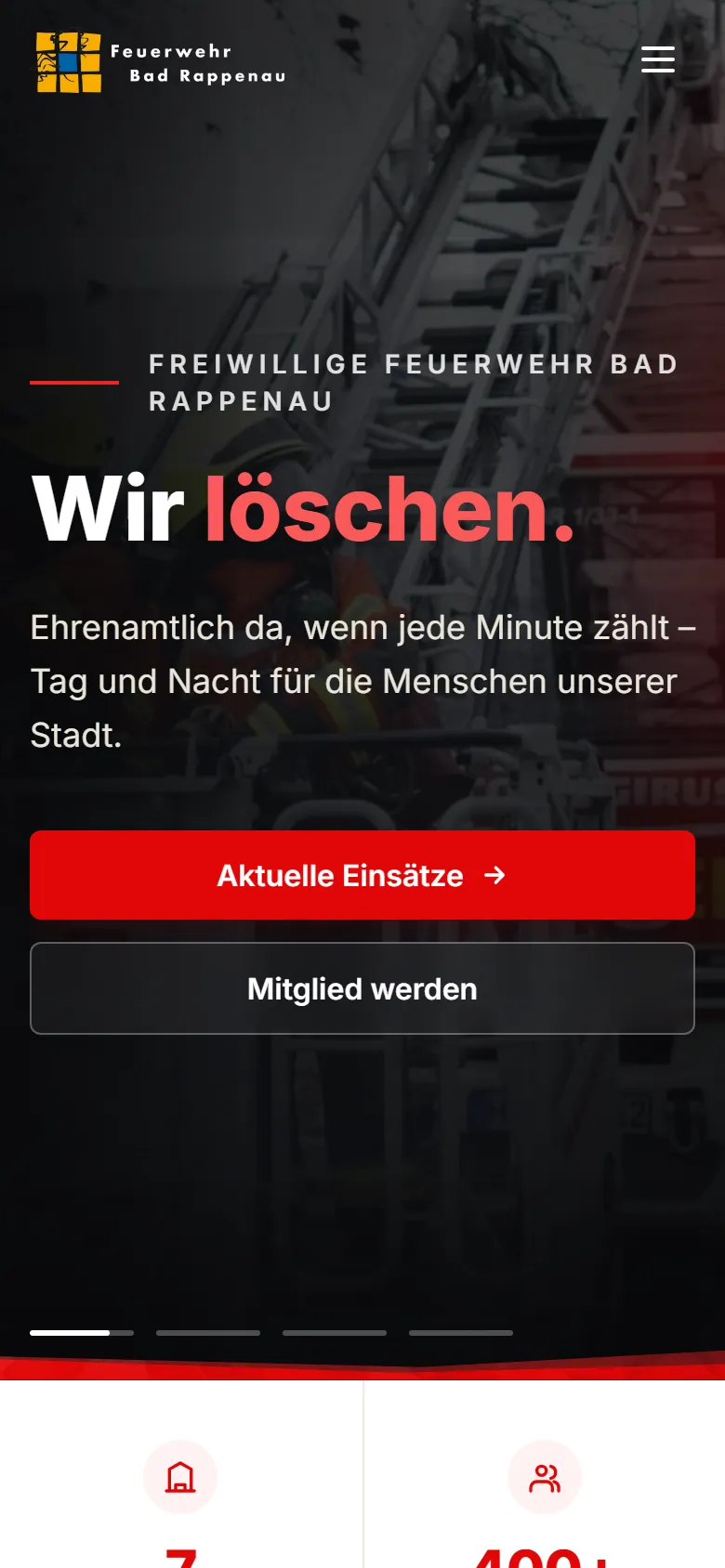 Feuerwehr Bad Rappenau auf dem Smartphone